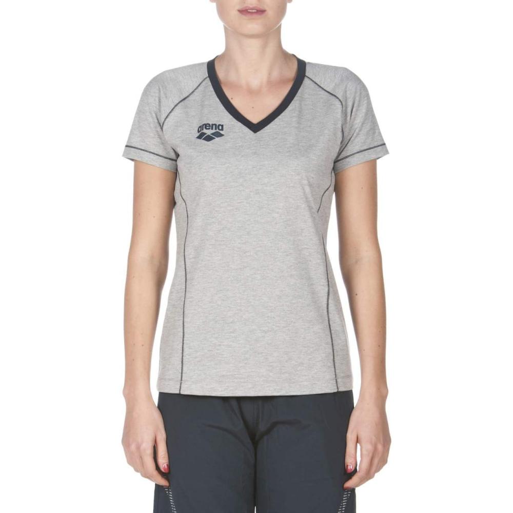 imageARENA Womens Team Line Short Sleeve TShirtMedium Grey Melange