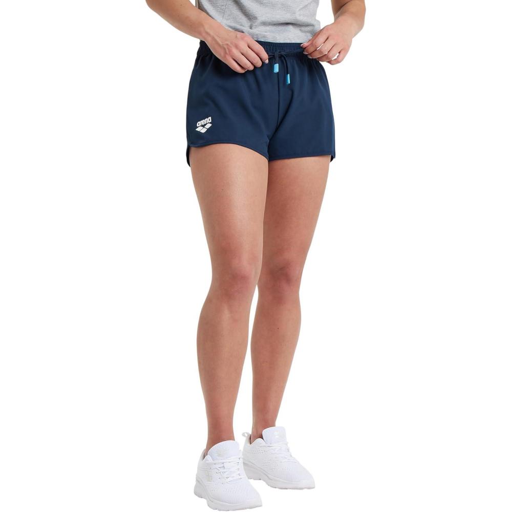 imageARENA Womens Team Solid 100 Polyester Athletic Shorts with Side Pockets and DrawstringNavy