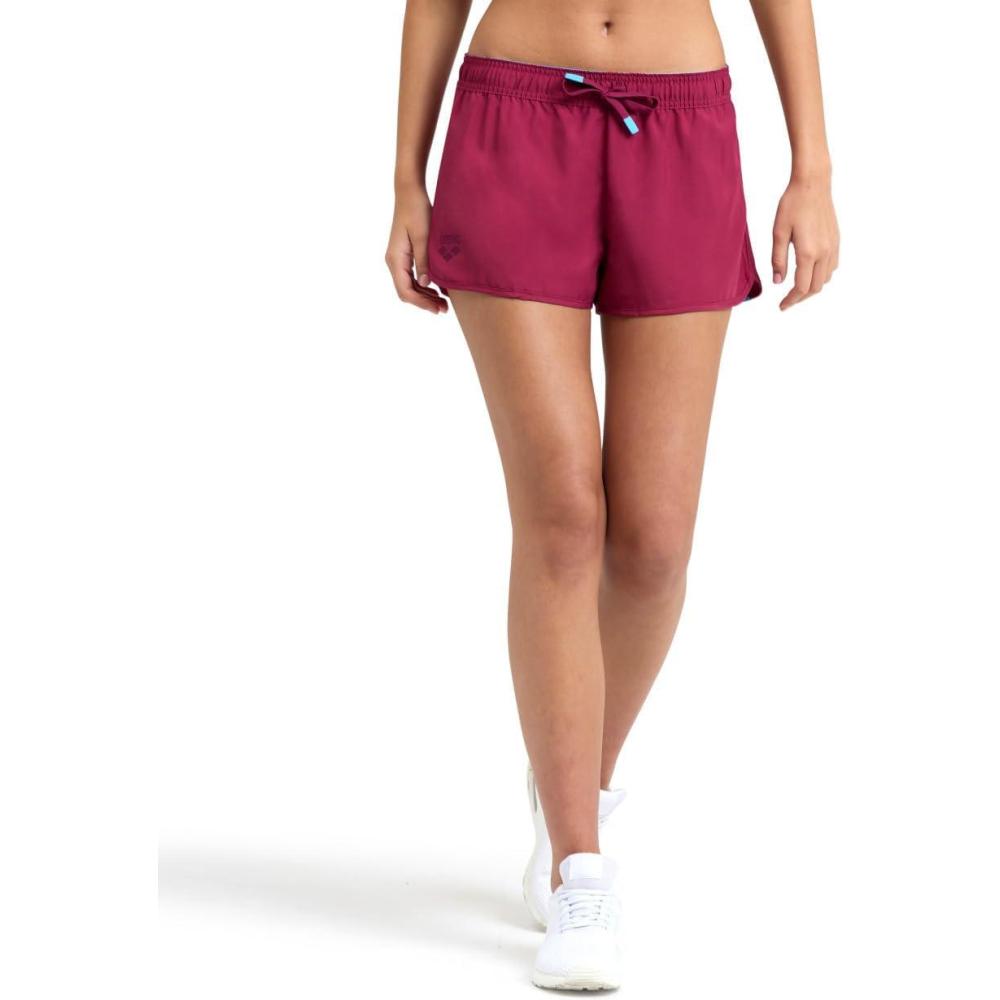 imageARENA Womens Team Solid 100 Polyester Athletic Shorts with Side Pockets and DrawstringRed Fandango