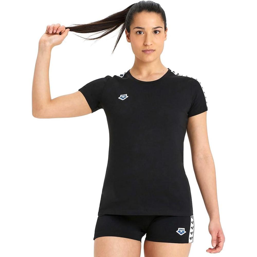 imageARENA Womens Team TShirtBlackWhiteBlack