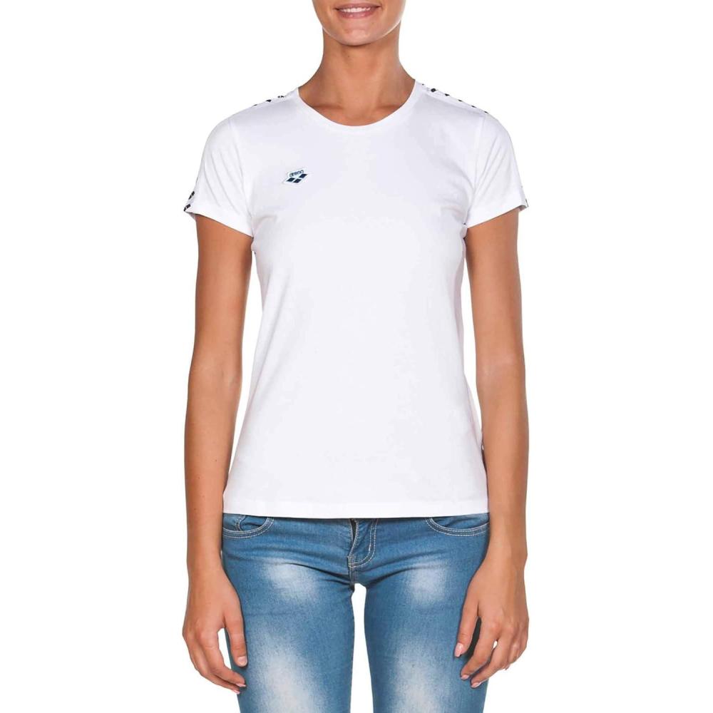 imageARENA Womens Team TShirtWhite  White  Black Us