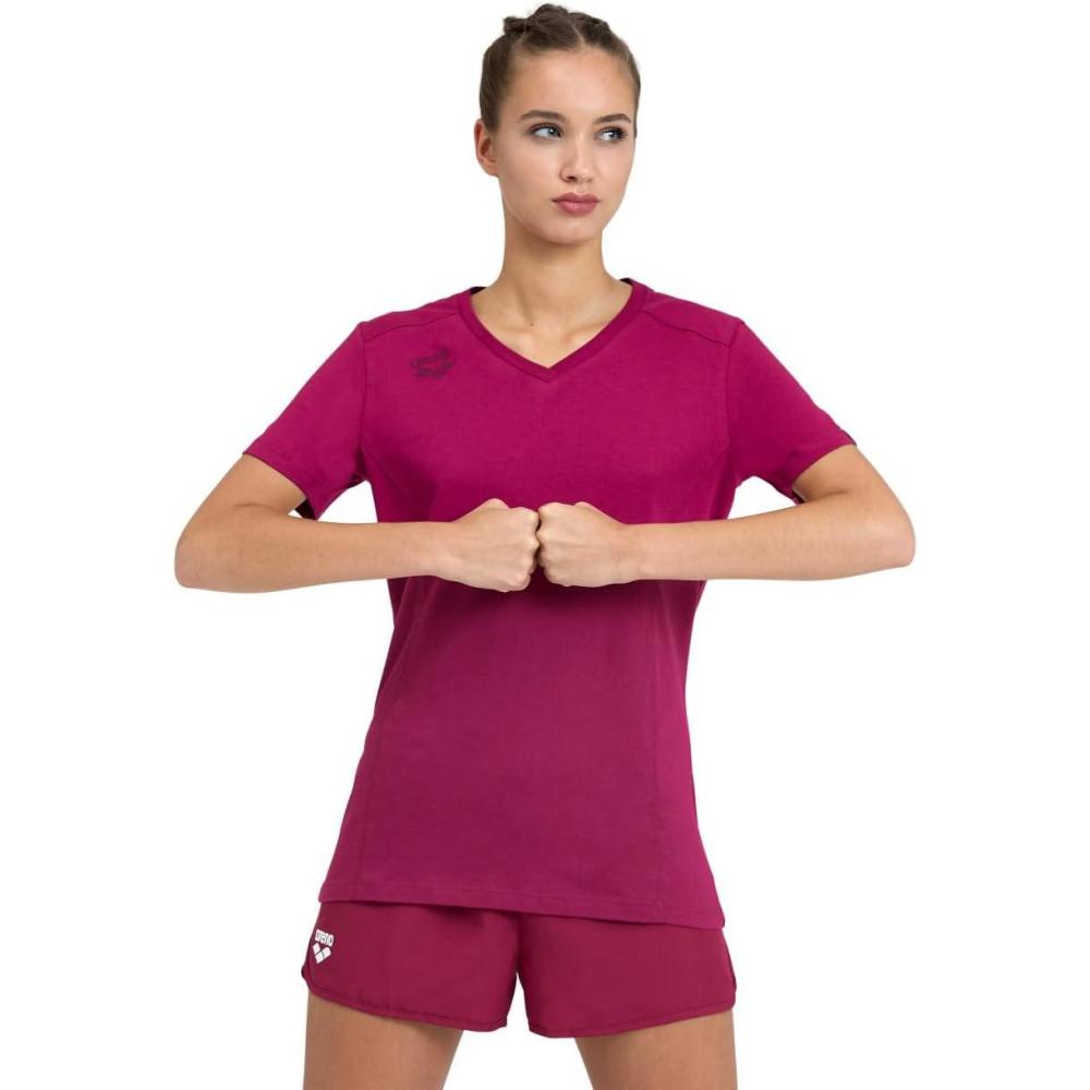 imageARENA Womens Team Womens Panel TShirtRed Fandango