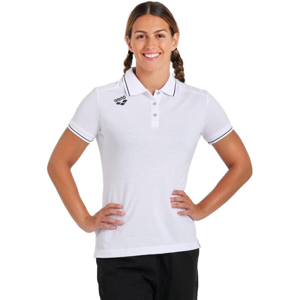 imageARENA Womens Team Womens Solid Cotton Polo ShirtWhite