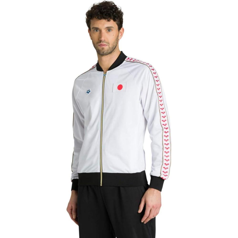 imageARENA unisexadult Relax Iv Team Jacket Nations UnisexWhite Japan
