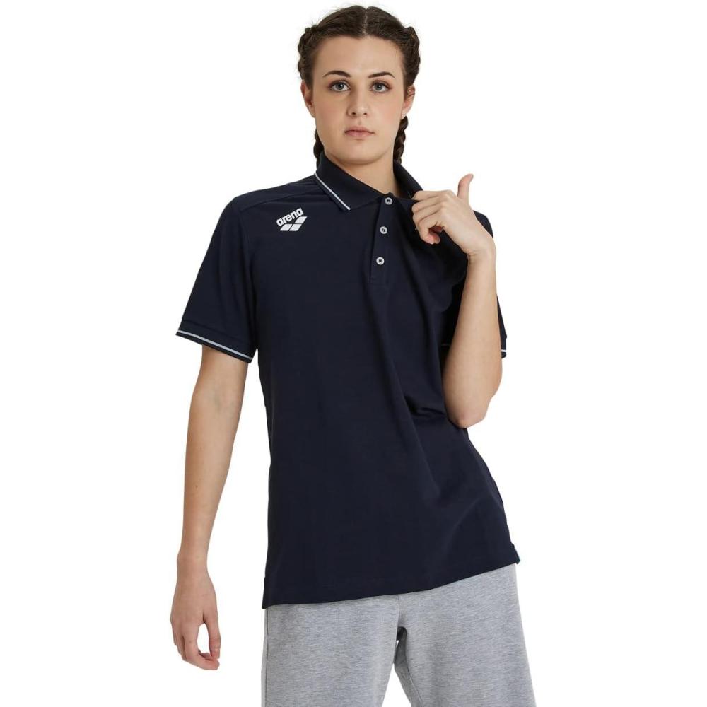 imageArena UnisexAdult Arena Team Unisex Solid Cotton Polo ShirtNavy