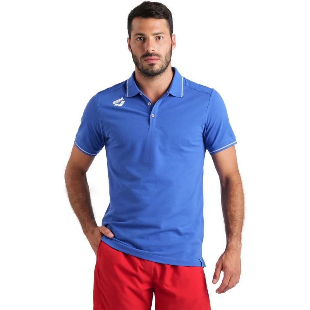 imageArena UnisexAdult Arena Team Unisex Solid Cotton Polo ShirtRoyal