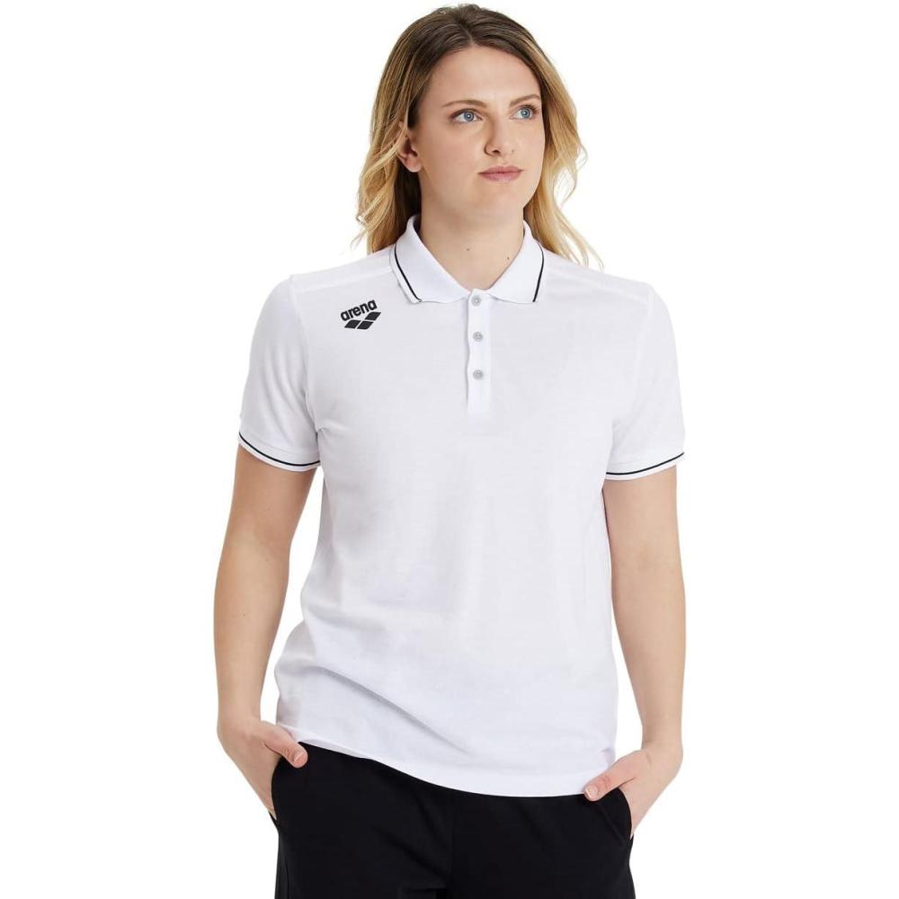 imageArena UnisexAdult Arena Team Unisex Solid Cotton Polo ShirtWhite