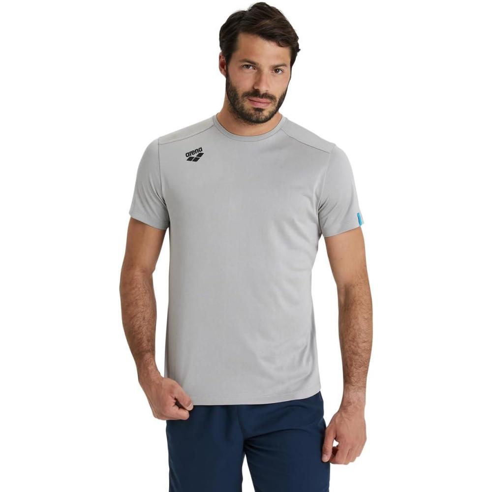 imageArena UnisexAdult Arena Team Unisex Solid TShirtMedium Gray Heather