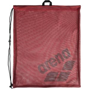 ARENA One Go Pool Mesh Swim Bag 40 Liters Satchel for Equipment Tote Swim Practice(Crimson)