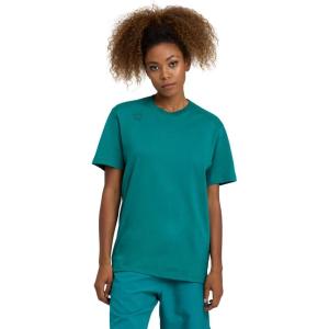 ARENA Team Unisex Panel Cotton T-Shirt Short Sleeve Crew Neck Regular Fit Workout Top Men’s and Women’s Active Tee(Green Lake)