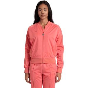 ARENA Women’s Icons Relax Iv Team Jacket Full-Zip Regular Fit Side Pockets Retro(Calypso Coral)