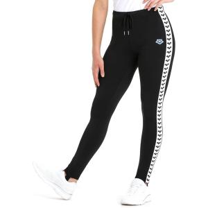 ARENA Women’s Solid Caroline Team Stirrup Pant Gym Workout Sports Leggings Drawstring Sweatpants(Black/White/Black)