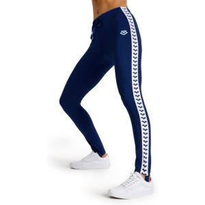 ARENA Women’s Solid Caroline Team Stirrup Pant Gym Workout Sports Leggings Drawstring Sweatpants(Navy/White/Navy)