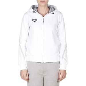 ARENA Women’s Standard Team Line Full Zip Hooded Jacket(White)