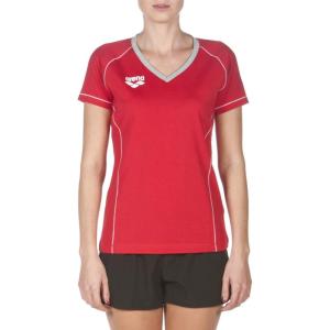ARENA Women’s Team Line Short Sleeve T-Shirt(Red)