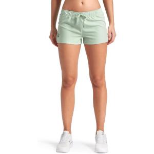 ARENA Women’s Team Solid 100% Polyester Athletic Shorts with Side Pockets and Drawstring(Light Green)