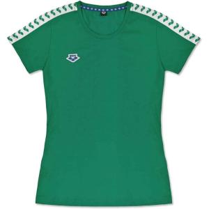 ARENA Women’s Team T-Shirt(Evergreen/White/Evergreen)