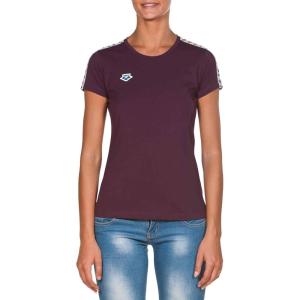 ARENA Women’s Team T-Shirt(Red Wine – Cool Grey – Red Wine)