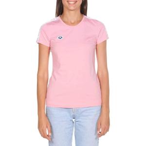 ARENA Women’s Team T-Shirt(Sea Rose – White – Sea Rose)