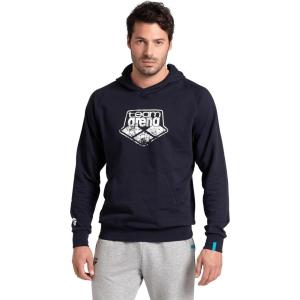 ARENA unisex-adult Arena Unisex Adults Graphic Fleece Hoodie Sweatshirt Regular Fit Front Pocket(Navy)