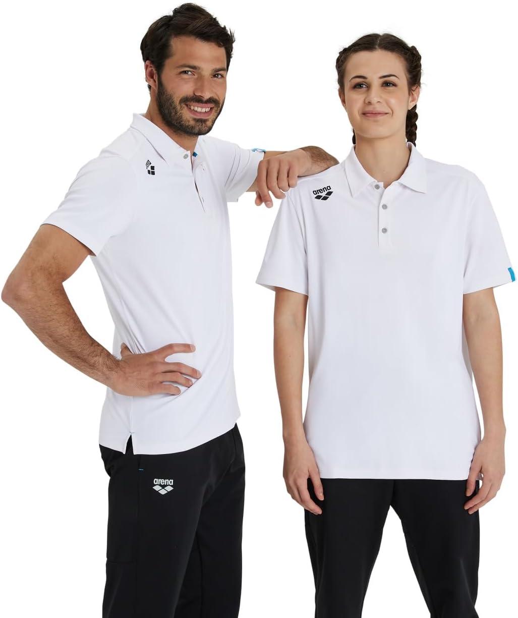imageARENA UnisexAdult Team Unisex Solid Polo ShirtWhite
