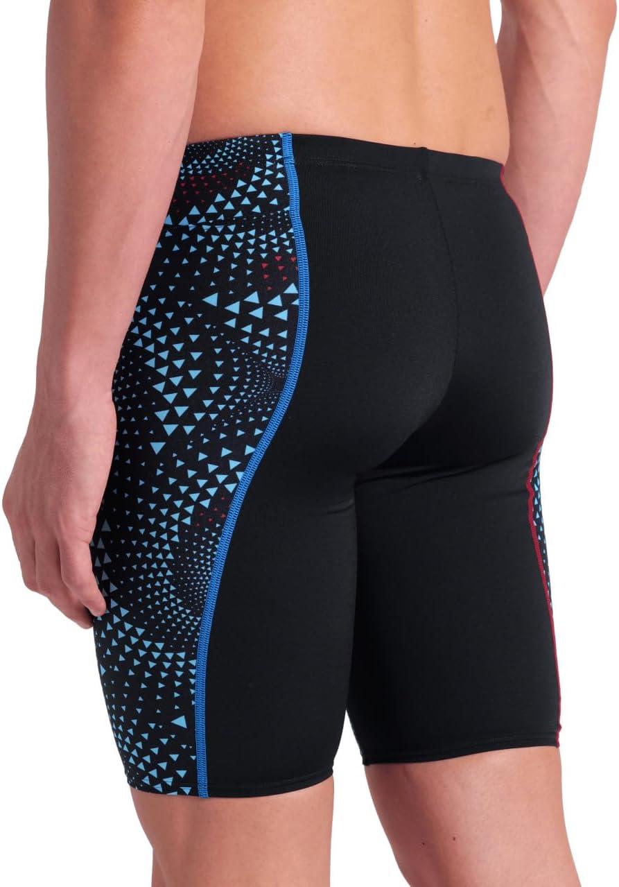 imageArena Mens Arena Fireflow Performance Mens Swim Jammer Sports KneeLength SwimsuitBlackBlack Multi