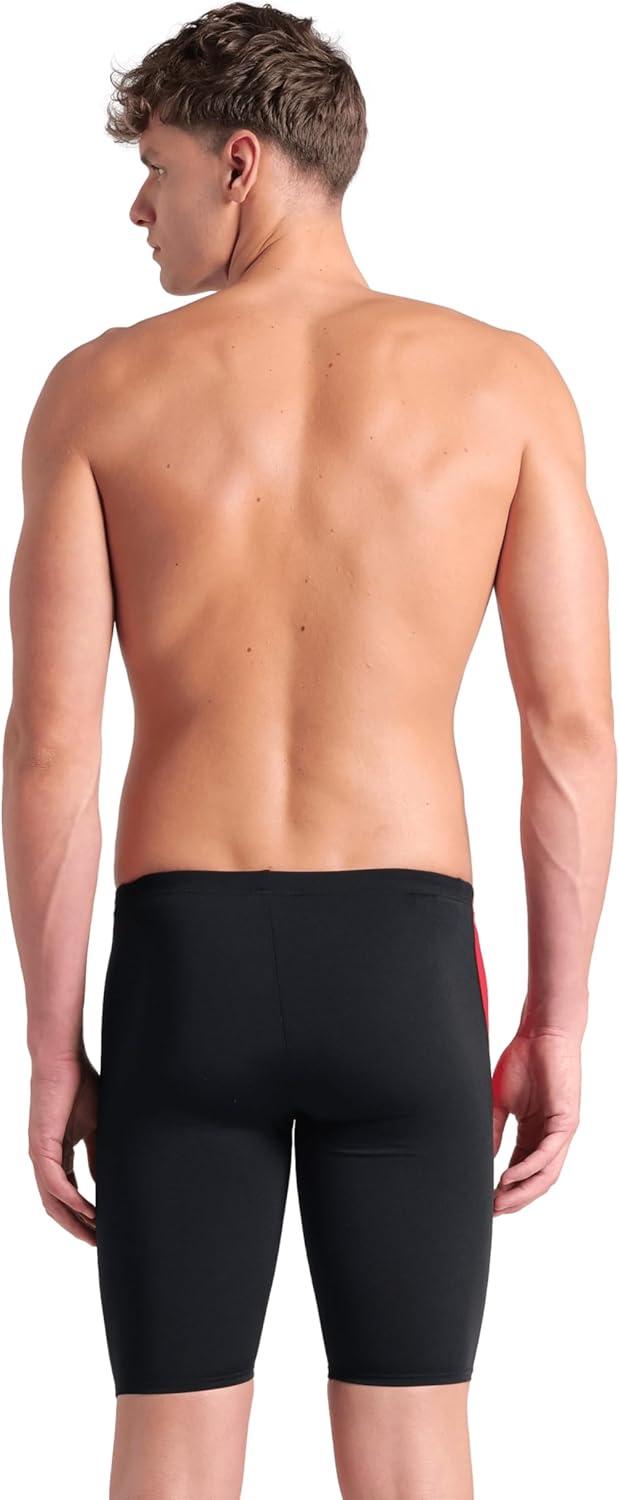 imageArena Mens Arena Performance Mens Diamond Swim Jammer Athletic Swimwear Professional SwimsuitBlackRed