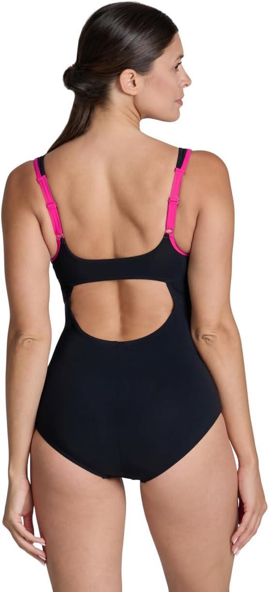 imageArena Womens Arena Shapewear Womens Makimurax R BCup Ladies Tummy Control Shaping SwimsuitBlackRose Violet