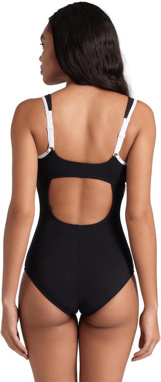 imageArena Womens Arena Shapewear Womens Makimurax R BCup Ladies Tummy Control Shaping SwimsuitBlackWhite