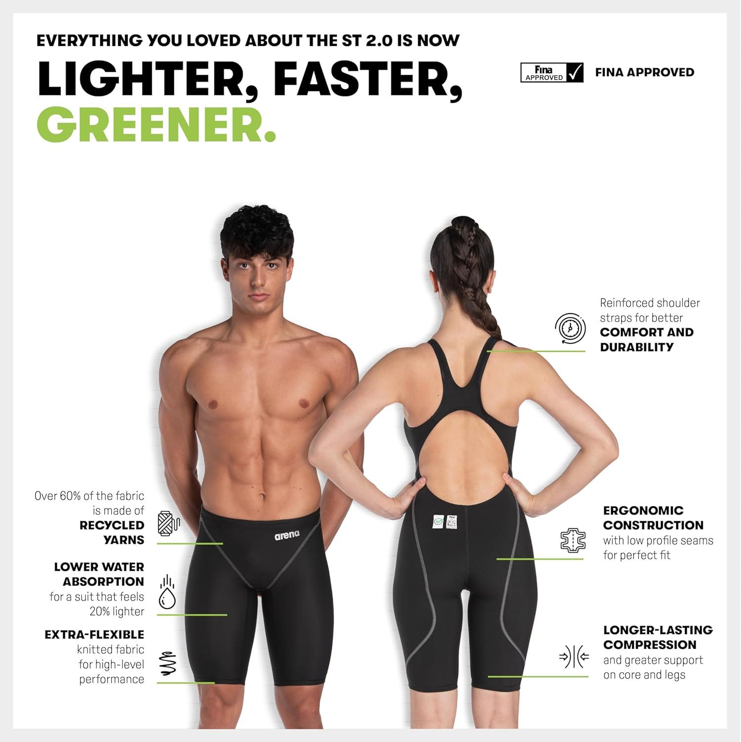 imageArena Womens Racing Suit Powerskin St Next Open Back Competition Swimsuit Athletic Tech SuitNavy