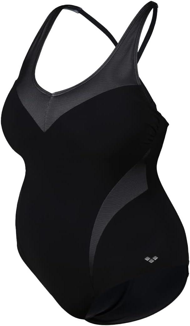imagearena Bodylift Womens Spikes Bra Plus Size One Piece Swimsuit Swim Pro Back UV Protection Tummy Control Ladies Bathing SuitBlackwhite
