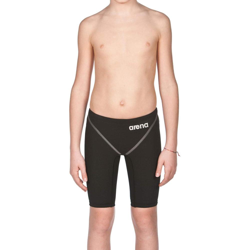 imageARENA Powerskin ST 20 Boys Jammers Youth Racing KneeLength SwimsuitBlack