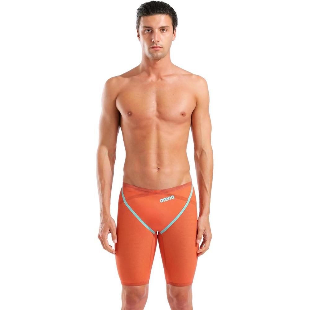 imageARENA Powerskin ST 20 Boys Jammers Youth Racing KneeLength SwimsuitSunset Coral