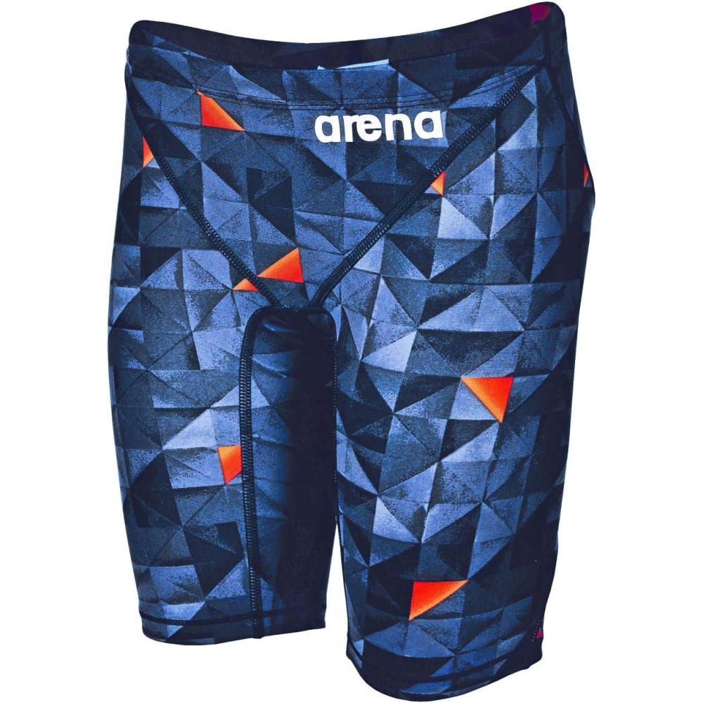 imageARENA Powerskin ST 20 Boys Jammers Youth Racing KneeLength SwimsuitTurquoiseOrange