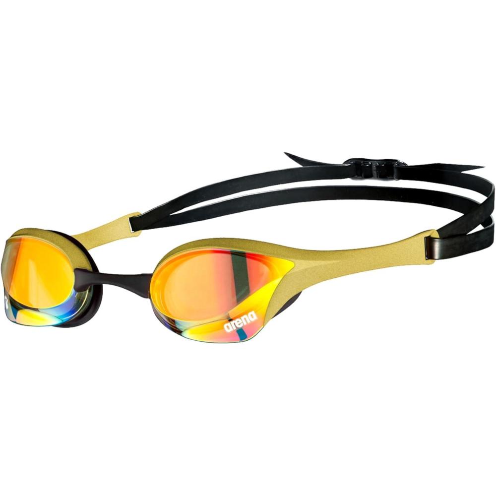 imageARENA Unisex Cobra Ultra Swipe Racing Swim GoggleYellow Copper  Gold
