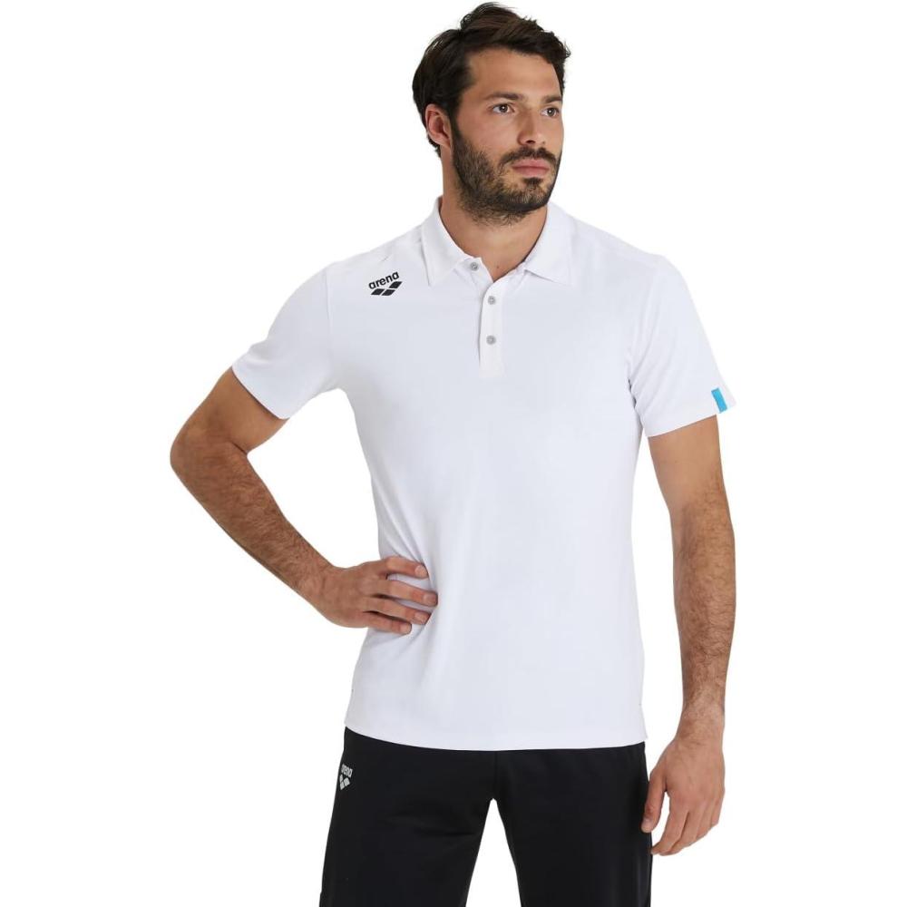 imageARENA UnisexAdult Team Unisex Solid Polo ShirtWhite