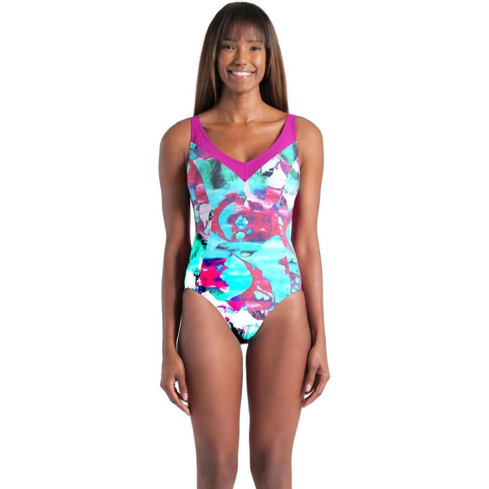 imageARENA Womens Bodylift Stefania Wing Back BCup SwimsuitGrape VioletGrape Violet Multi