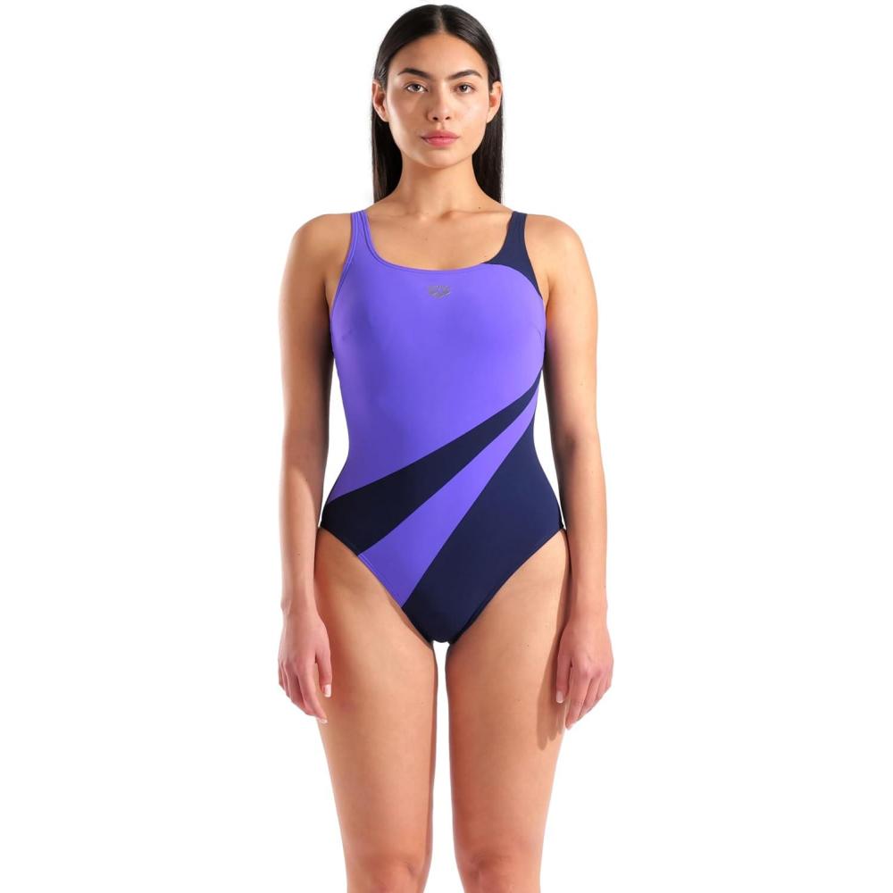 imageARENA Womens Shapewear Liliana BCup Swimsuit Tummy Control Ladies Bathing SuitNavyViolet