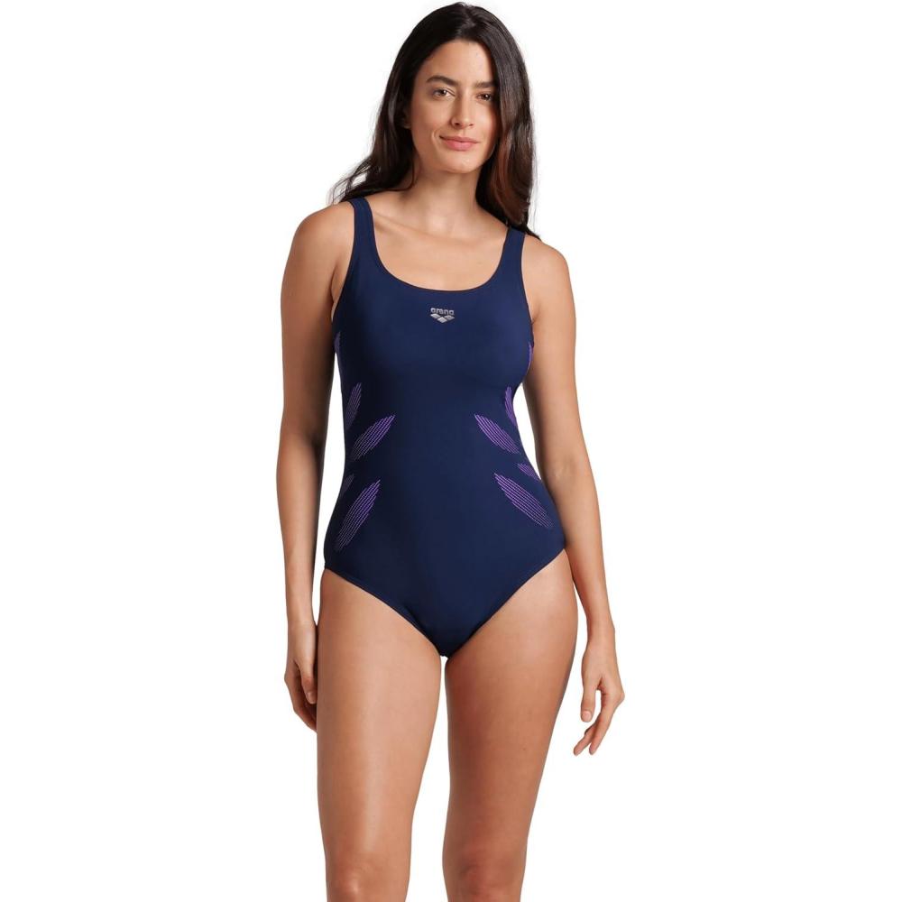 imageARENA Womens Shapewear Milena CCup Swimsuit Tummy Control Ladies Bathing SuitNavy Blue