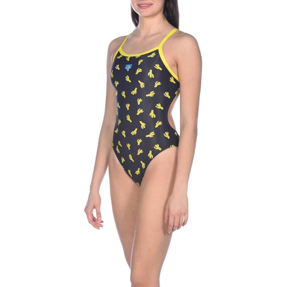 imageARENA Womens Tulum Challenge Back Onepiece SwimsuitCactus Black