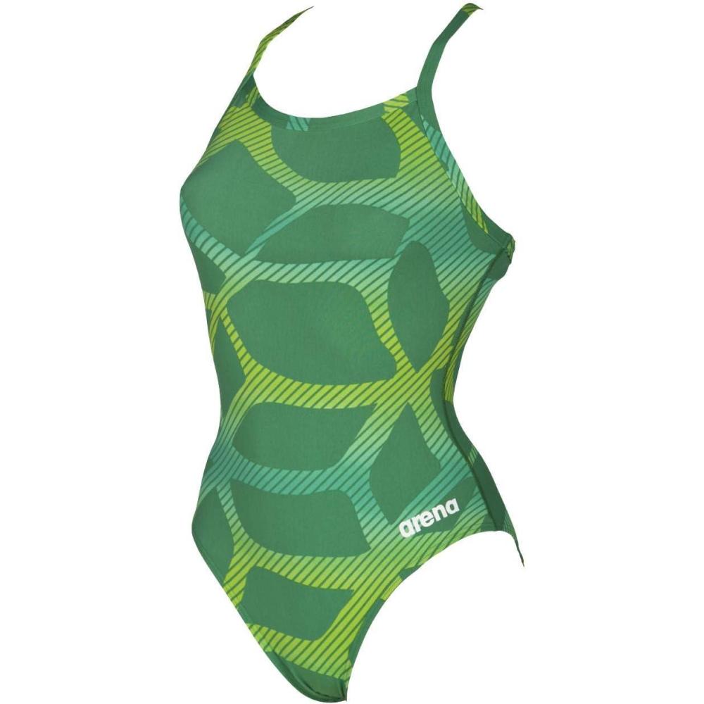 imageARENA Womens Tulum Challenge Back Onepiece SwimsuitKelly Green