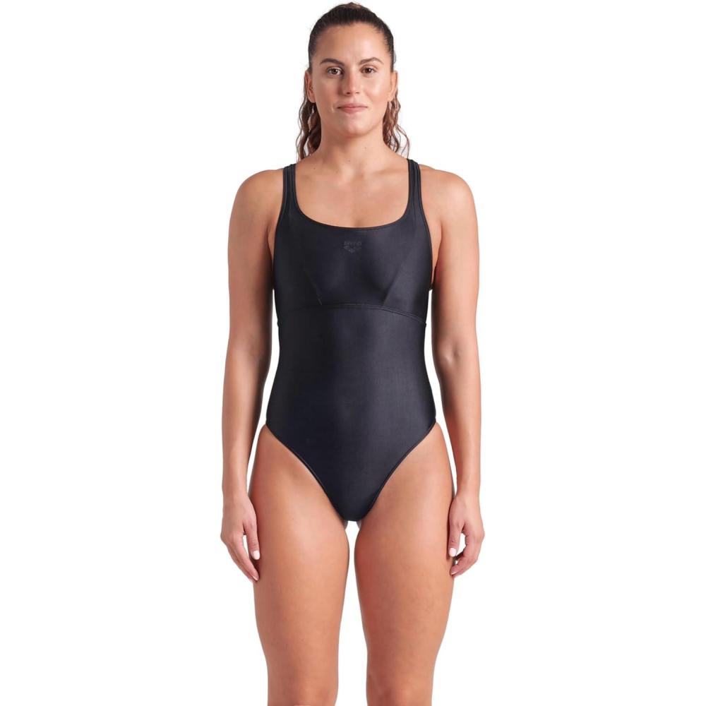 imageArena Womens Arena Feel Womens Solid Control Pro Back Swimsuit One Piece Bathing SuitBlackBlack