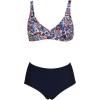 imageARENA Bodylift Womens Francy BCup Bikini TwoPiece Tummy Control Shaping Swimsuit UV Protection Ladies Pool Bathing SuitNavy MultiNavy