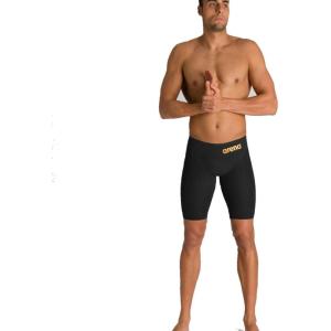 ARENA Powerskin ST 2.0 Boys Jammers Youth Racing Knee-Length Swimsuit(Black/Gold)