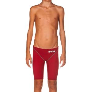 ARENA Powerskin ST 2.0 Boys Jammers Youth Racing Knee-Length Swimsuit(Deep Red)