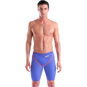 ARENA Powerskin ST 2.0 Boys Jammers Youth Racing Knee-Length Swimsuit(Future Dusk/Coral)