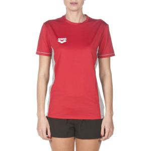 ARENA Team Line Tech Short Sleeve T-Shirt for Men and Women(Red)