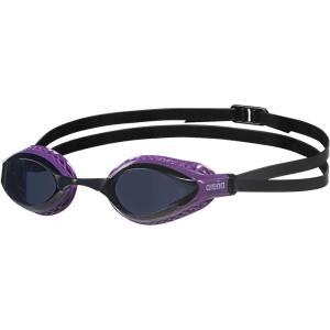 ARENA Unisex Adult Air-Speed Anti-Fog Racing Swim Goggles for Men and Women Air Seals Technology for Superior Comfort(Dark Smoke/Purple)