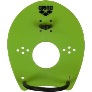 ARENA Unisex Adult Elite Swim Hand Paddle for Technique Training Pool Equipment for Men/Women Flat Design Adjustable Fit(Acid Lime / Black)