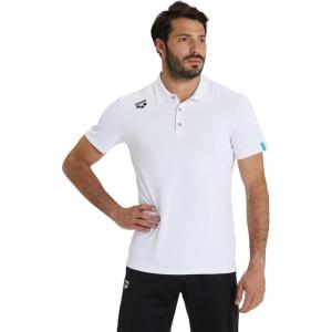 ARENA Unisex-Adult Team Unisex Solid Polo Shirt(White)